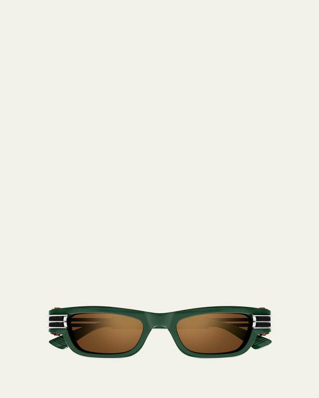 Bolt Hinge Plastic Rectangle Sunglasses